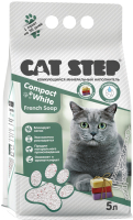 Наполнитель для туалета Cat Step Compact White French Soap / 20313036 (5л/4.5кг) - 