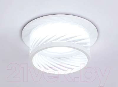 Точечный светильник Ambrella TN1251 SWH/CL (белый песок/прозрачный)