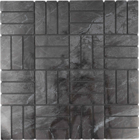 Панель ПВХ Самоклейкин Самоклеющаяся Плитка Серебрянные руны MPR-GR01 (300x300x4мм) - 