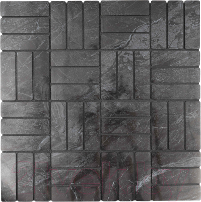 Панель ПВХ Самоклейкин Самоклеющаяся Плитка Серебрянные руны MPR-GR01 (300x300x4мм)