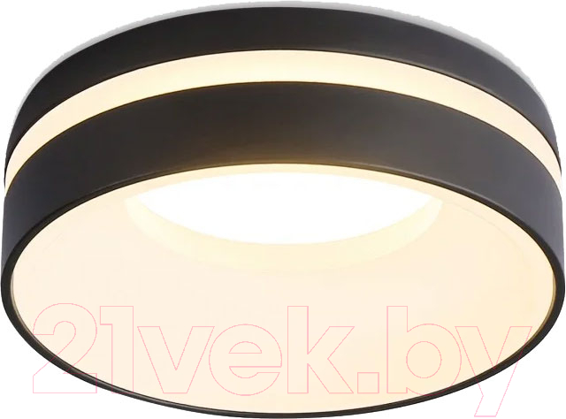 Точечный светильник Ambrella MR16 TN3306 BK/FR (черный/белый матовый)
