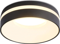 Точечный светильник Ambrella MR16 TN3306 BK/FR (черный/белый матовый) - 