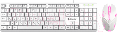 Клавиатура+мышь Defender Line Motion C-977 / 45977 (белый)