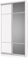 Шкаф-купе НК Мебель Fix 2-х дверный / 98609593 (белый) - 
