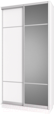 Шкаф-купе НК Мебель Fix 2-х дверный / 98609593 (белый)