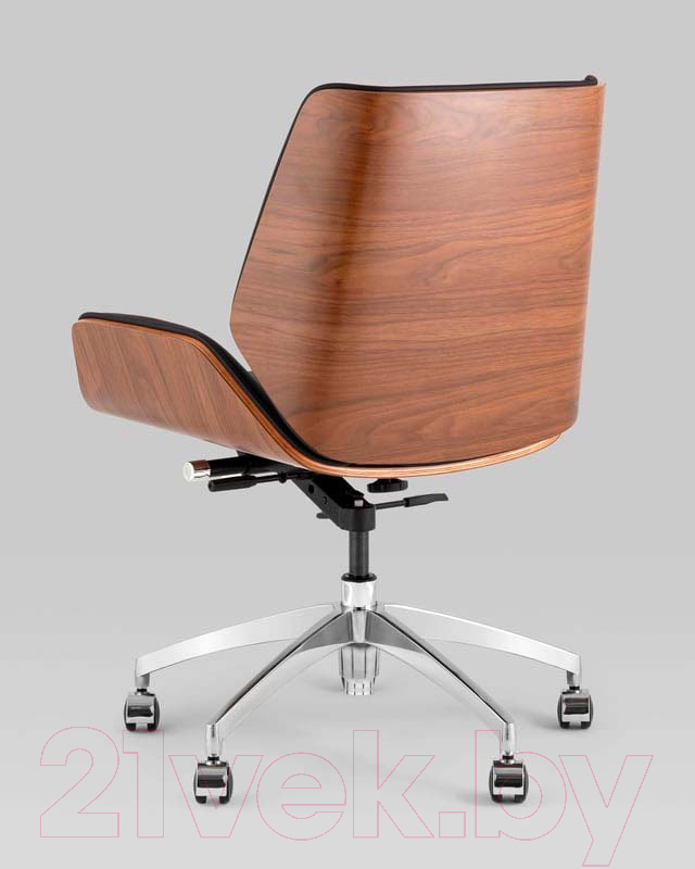 Кресло офисное TopChairs Crown SN A312-A 8383-29 Walnut Back (черный) — фото 5