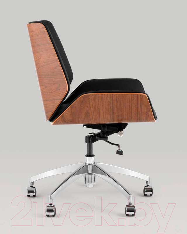 Кресло офисное TopChairs Crown SN A312-A 8383-29 Walnut Back (черный) — фото 6