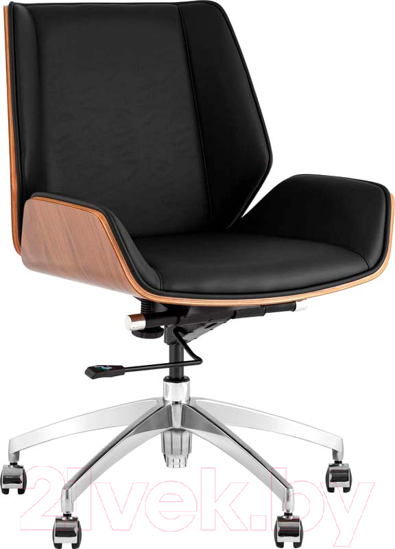 Кресло офисное TopChairs Crown SN A312-A 8383-29 Walnut Back (черный)