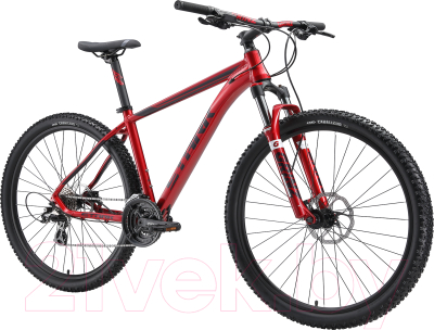Велосипед STARK Router 29.3 HD 2024 (16, ярко-красный/темно-фиолетовый)