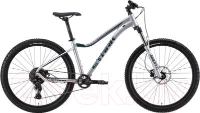 Велосипед STARK Tactic 27.4 HD 2024 (16, серебристый/еловый)