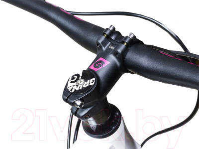 Велосипед STARK Viva 27.5 HD 2024 (16, белый перламутр/сиреневый металлик)
