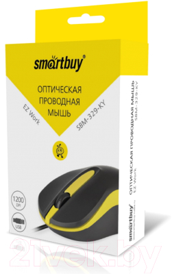 Мышь SmartBuy One 329 / SBM-329-KY (черный/желтый)