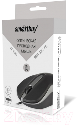 Мышь SmartBuy One 329 / SBM-329-KG (черный/серый)