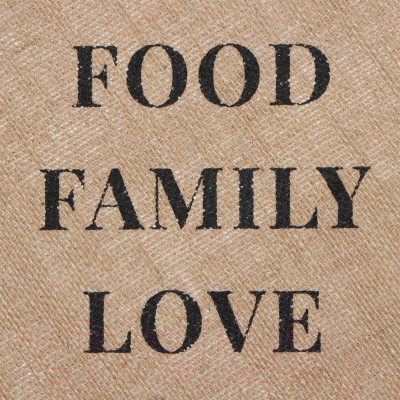 Набор сервировочных салфеток Этель Food. Family. Love / 9629335 (4шт)