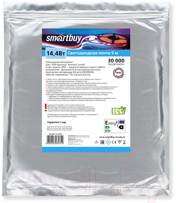 Светодиодная лента SmartBuy SMD 5050/60 / SBL-IP65-14_4-RGB