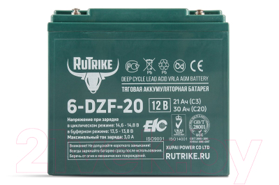Батарея для ИБП RuTrike 6-DZF-20 12V20A/H C2 / pm01788936803