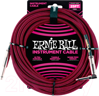 Изображение товара Кабель Ernie Ball P06062 (черный/красный)