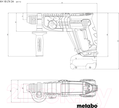 Профессиональный перфоратор Metabo KH 18 LTX 24 (601712510)