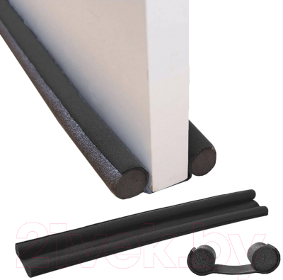 Лента уплотнительная Sipl AG706B против сквозняков для дверей и окон (черный)