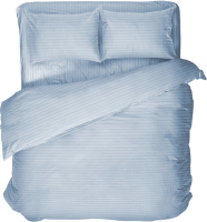 Комплект постельного белья Samsara Евро Сат220-4 (голубой) - 