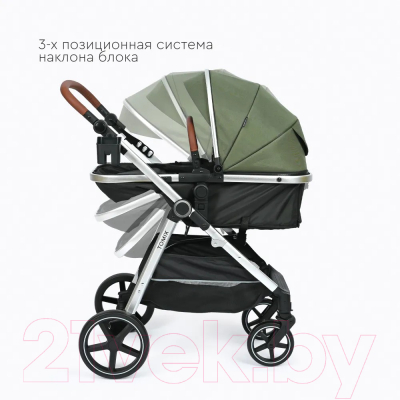 Детская универсальная коляска Tomix Sunny 3 в 1 / 619C (Dark Olive)