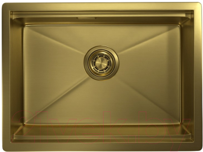 Мойка кухонная GRANULA GR-6045U (золото сатин)