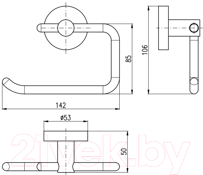 Держатель для туалетной бумаги Slezak RAV Colorado COA0401SM