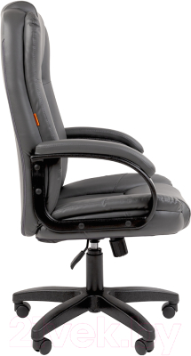 Кресло офисное Chairman 600LT (черный/экопремиум, серый)