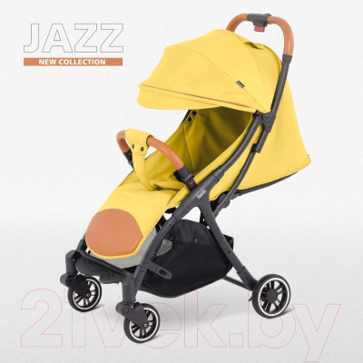 Детская прогулочная коляска Nuovita Jazz (желтый)