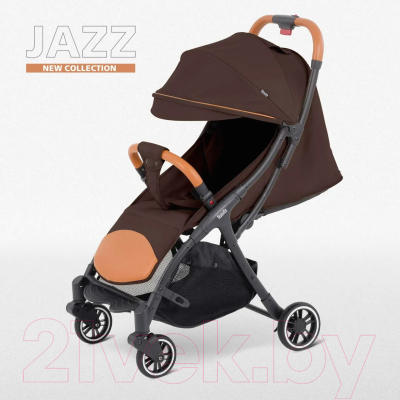 Детская прогулочная коляска Nuovita Jazz (коричневый)