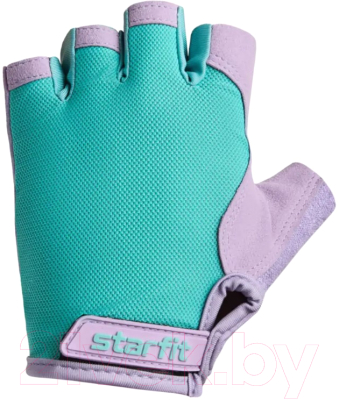 Перчатки для фитнеса Starfit WG-105 (XS, мятный/лиловый)
