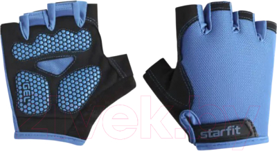 Перчатки для фитнеса Starfit WG-105 (M, черный/синий)