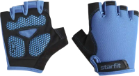 Перчатки для фитнеса Starfit WG-105 (XS, черный/синий) - 