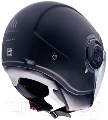 Мотошлем MT Helmets Viale SV Solid A1 (S, матовый черный)