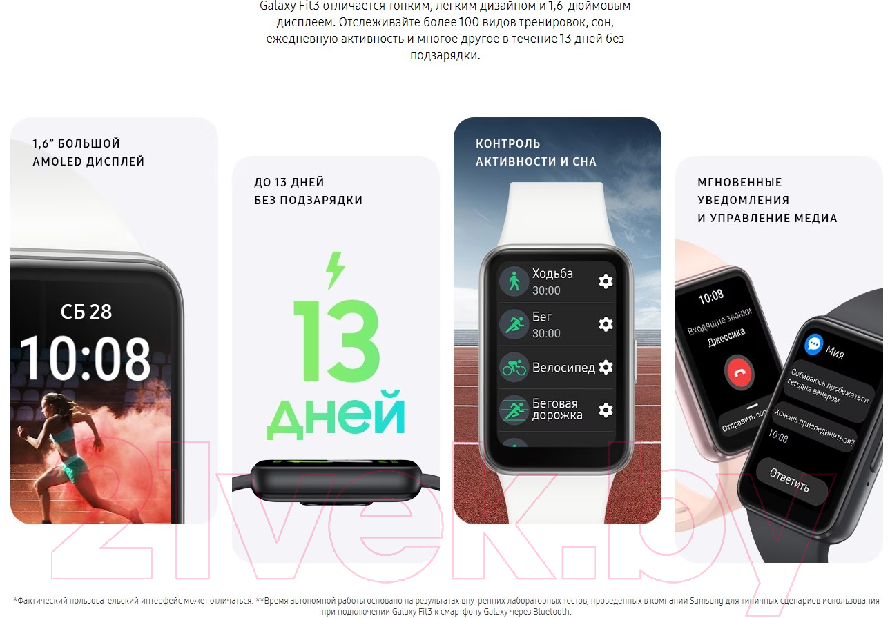 Фитнес-трекер Samsung Galaxy Gear Fit 3 / SM-R390