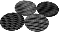 Набор ковриков для кашпо Alicosta Классик Эва / 220x220_4/2/2_UNI (соты, черный/серый) - 