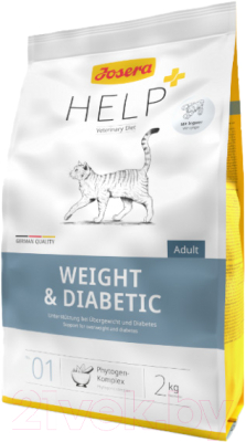 Сухой корм для кошек Josera Нelp Weight&Diabetic Cat (2кг)