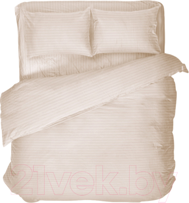 Комплект постельного белья Samsara Евро Сат220-2 (молочный)