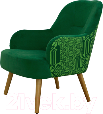 Кресло мягкое MobilaDalin Toledo (Ambiente Doina Verde/Lady 16)