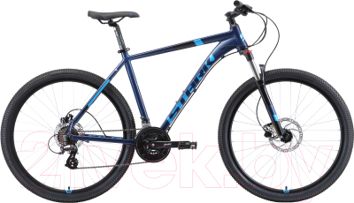 Велосипед STARK Router 27.3 HD 2019 (22, голубой/чёрный)