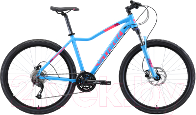Велосипед STARK Viva 27.4 HD 2019 (16, голубой/розовый/белый)