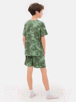 Пижама детская Mark Formelle 563318 (р.104-56, зеленые разводы)