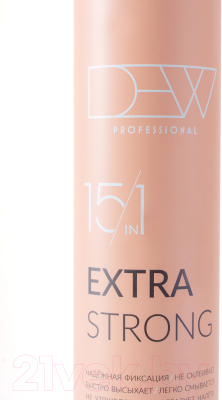 Лак для укладки волос Dew Professional Экстрасильной фиксации 15в1 15ES/500 (500мл)