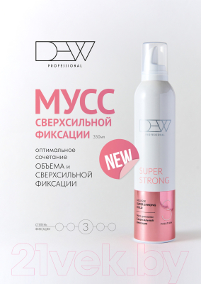 Мусс для укладки волос Dew Professional Сверхсильной фиксации MSS3/350 (350мл)