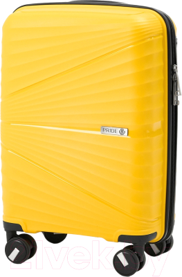 Чемодан на колесах Pride РР-9702 (S, желтый)