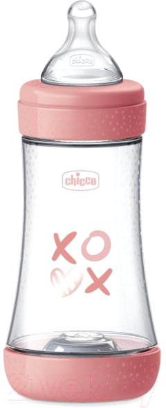 Бутылочка для кормления Chicco Perfect 5 Girl с силиконовой соской / 00020223110040