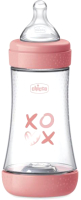 Бутылочка для кормления Chicco Perfect 5 Girl с силиконовой соской / 00020223110040 (240мл, розовый) - 