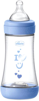 Бутылочка для кормления Chicco Perfect 5 Boy с силиконовой соской / 00020223210040 (240мл, голубой) - 