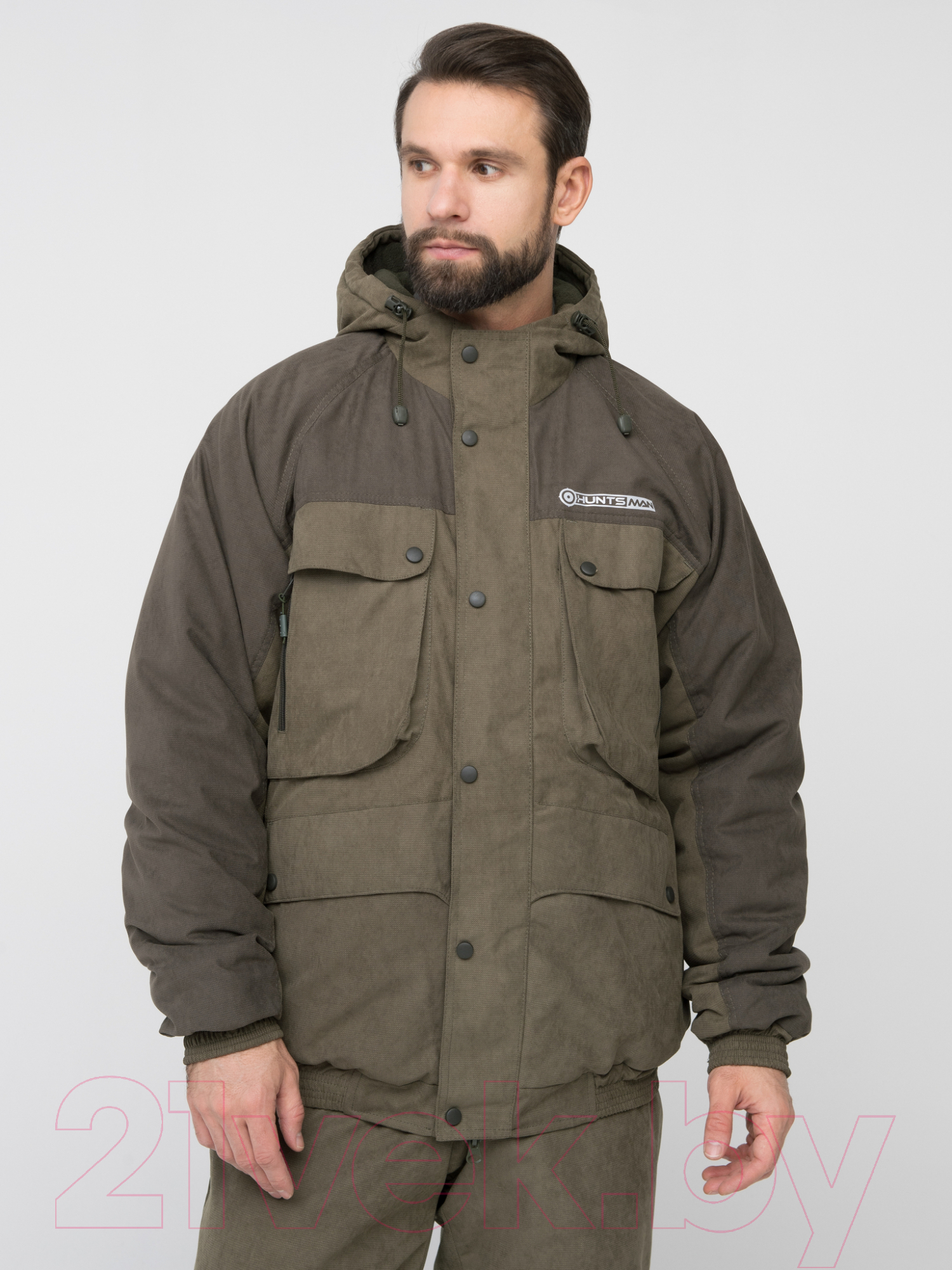 Костюм для охоты и рыбалки Huntsman Таймень -15°C Хаки Исландия (р-р 52-54/182) — фото 4