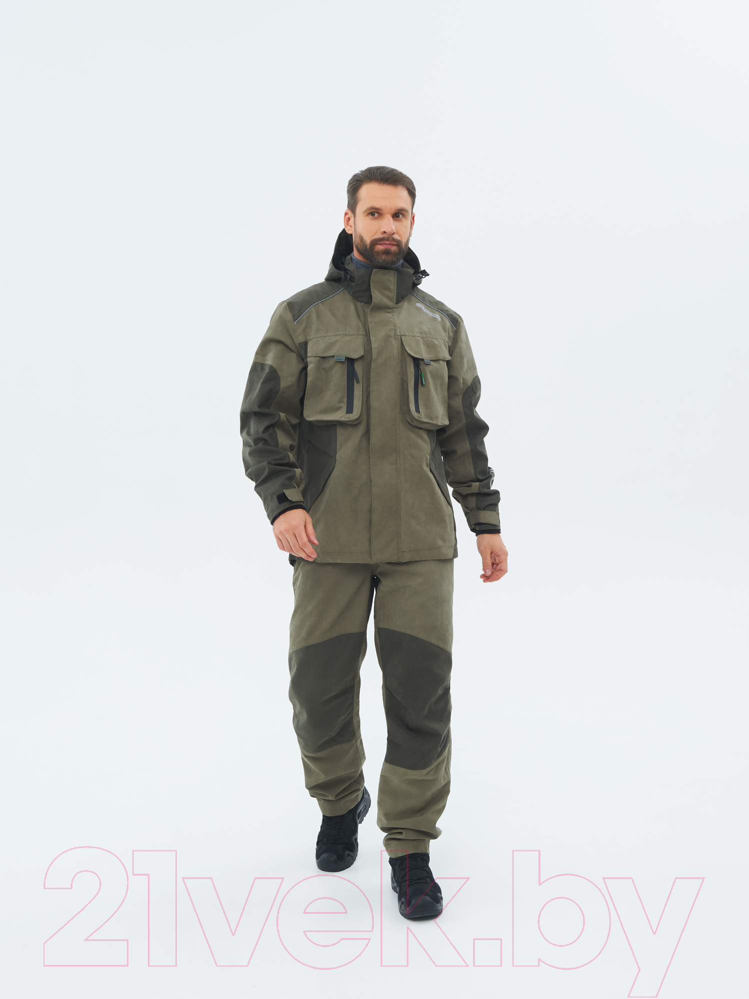 Костюм для охоты и рыбалки Huntsman Торнадо 0°C Хаки Исландия (р-р 60-62/182-188) — фото 2